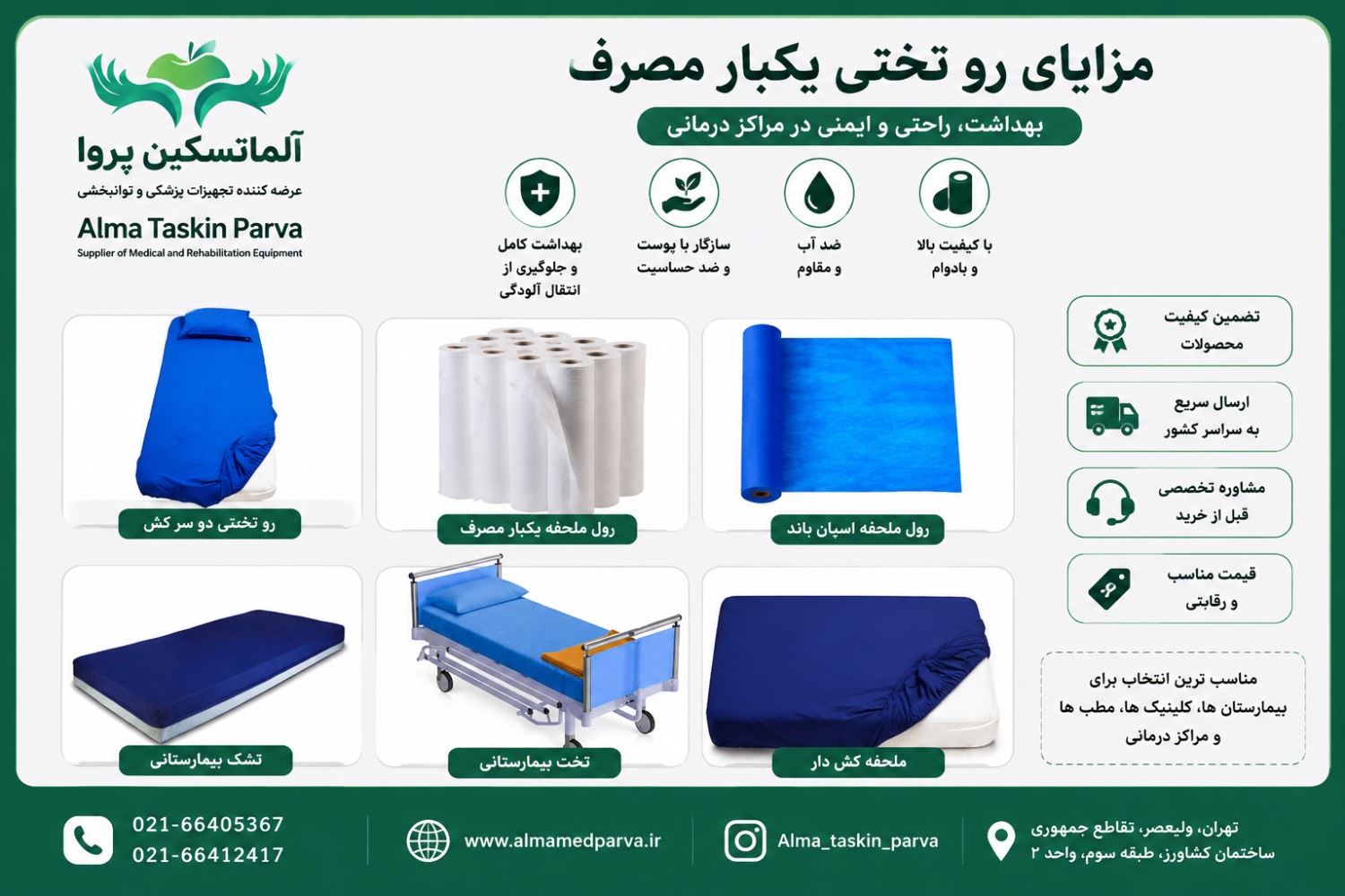 راهنمای خرید رول ملحفه